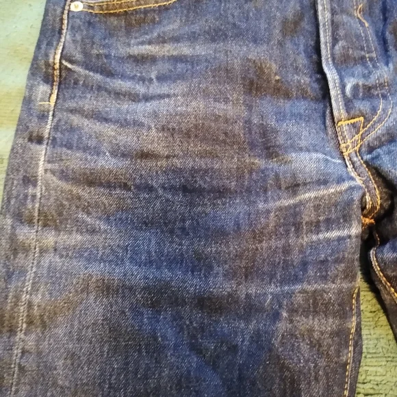 Levi's 501 Blue Denim Jeans, actual 28x30 - Picture 6 of 10
